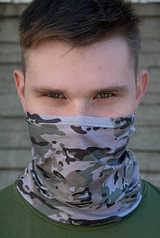 Баф тактичний літній безшовний легкий тканина кольору мультикам