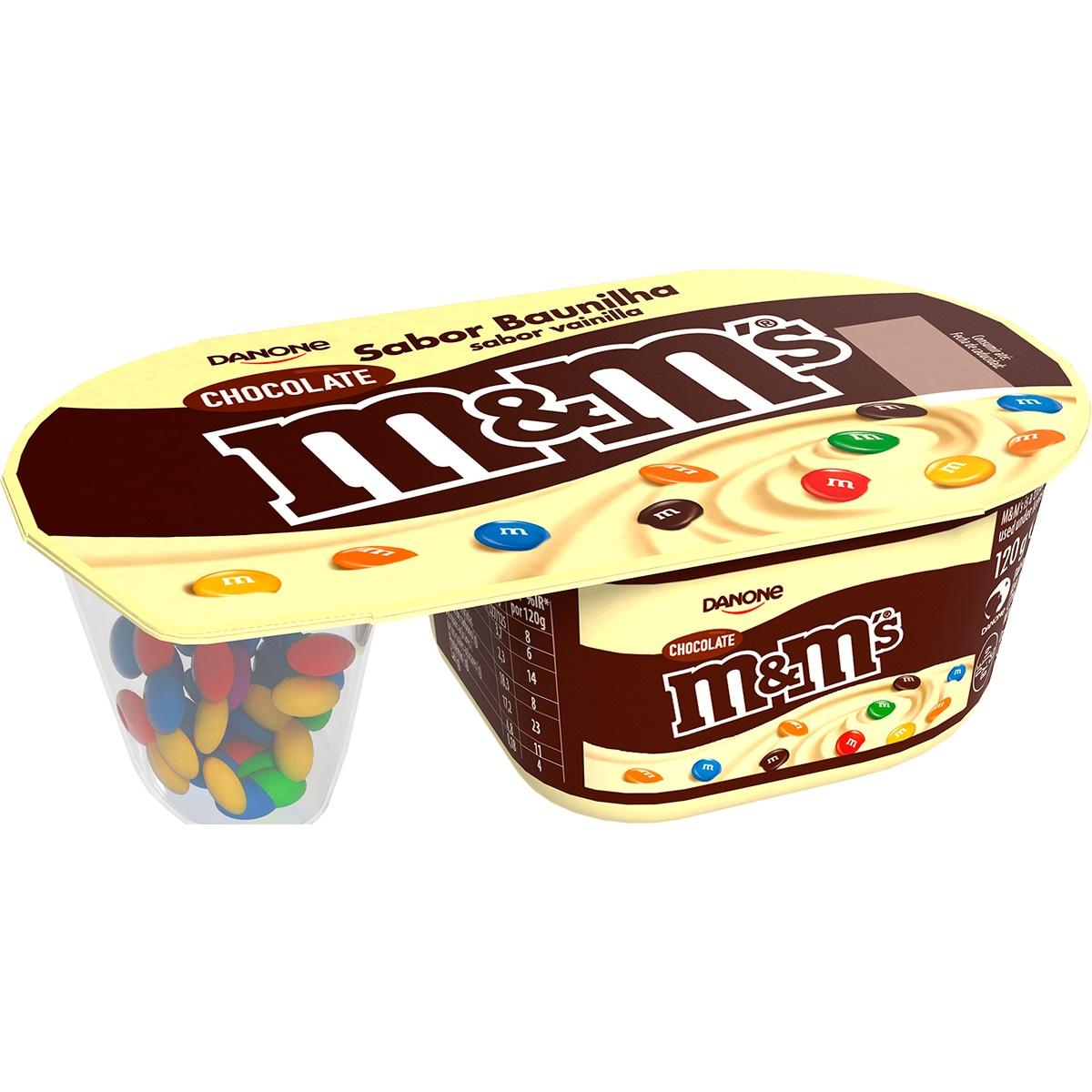 Йогурт Danone M&M's Chocolate зі смаком ванілі, 120 г