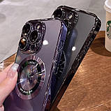 Чохол силіконовий для Iphone 12 MagSafe + кільце тримач, purple, фото 7
