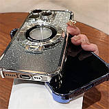 Чохол MagSafe для IPhone 13 силіконовий + кільце тримач, silver, фото 6