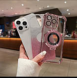 Чохол MagSafe для IPhone 13 силіконовий + кільце тримач, pink, фото 2