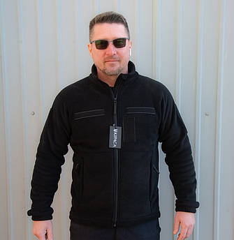 Фліска тактична тканина преміум якості чорна розмір М (46-48)