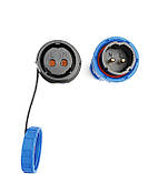 Герметичний швидкознімний з'єднувач електрокабелю на 2 піна Вологозахист IP68, фото 5