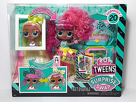 Лялька LOL Tweens Swap Doll Curls Crimps Cora Лол Твінс лялька Кримпс Кора