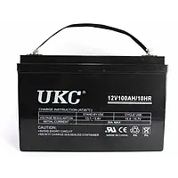 Гелевый аккумулятор UKC BATTERY 12V 100A для котла и солнечных панелей