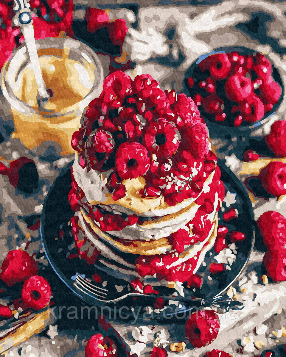 Картина за номерами Малиновий десерт, 40х50 Rainbow Art (GX35160), фото 1