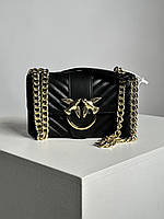 Pinko Classic Mini Love Bag One Chevron Black/Gold