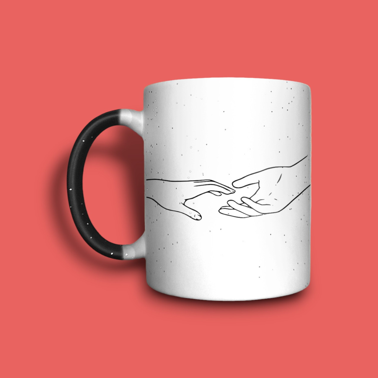 "Твоя рука у моїй" чашка хамелеон для дівчини, фото 1