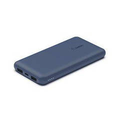 Акумулятор портативний літій-іонний Power Bank Belkin 10000 мА·год 15 Вт, 2хUSB-A/USB-C, блакитний (BPB011BTBL)
