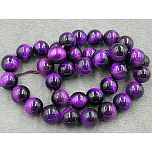 Намистини Тигрове око 10мм тонований