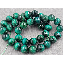 Намистини Тигрове око 10мм тонований