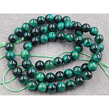 Намистини Тигрове око 6мм тонований