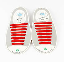 Червоні Шнурки силіконові (8+8 штук)