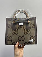 Gucci Diana Jumbo GG Medium Tote Bag Beige Gold