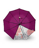 Парасолька жіноча автомат Susino №466 9 спиць 3 складання Бузковий, фото 2