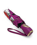 Парасолька жіноча автомат Susino №466 9 спиць 3 складання Бузковий, фото 3