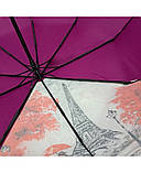 Парасолька жіноча автомат Susino №466 9 спиць 3 складання Бузковий, фото 5