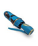 Парасолька жіноча автомат Susino №466 9 спиць 3 складання Бірюзовий, фото 3