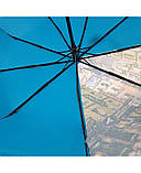 Парасолька жіноча автомат Susino №466 9 спиць 3 складання Бірюзовий, фото 5