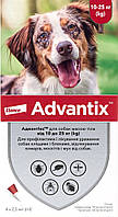 Bayer Advantix для собак от 10 до 25 кг, 1 пипетка