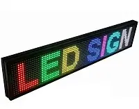 Рекламная бегущая строка 100х23 см RGB рекламное табло / LED-вывеска