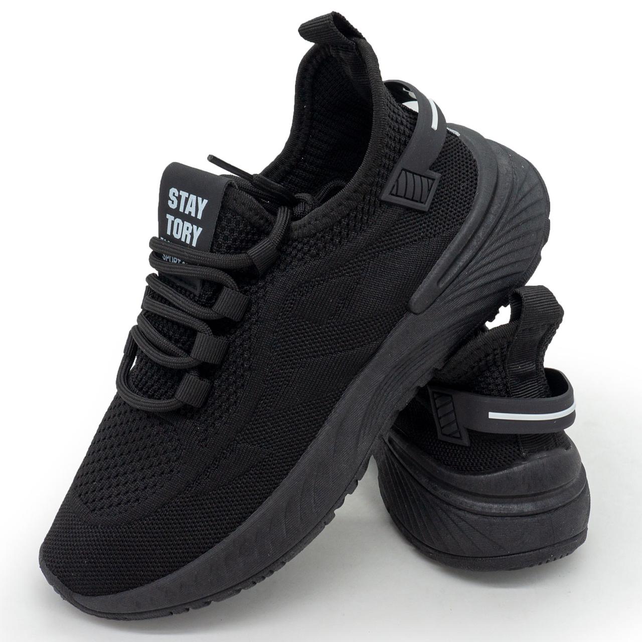 Жіночі кросівки текстильнi BK-1 чорні 39. Розміри в наявності: 39, 40, 41.
