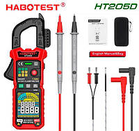 HABOTEST HT205D, струмові кліщі TrueRMS, AC/DC 600A, напруга AC / DC 600В, опір: 60 МОм, ємність: 60мФ,