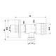 Кран приладовий Lidz (NKS) 01 01 001 12 1/2"х1/2" кутовий, фото 3