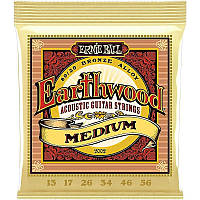 Струны для акустической гитары 6 шт Ernie Ball 2002 Earthwood Medium Acoustic 80 20 Bronze 13 LP, код: 2656516