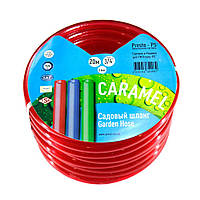 Шланг поливальний Presto-PS силікон садовий Caramel (червоний) діаметр 3/4 дюйма, довжина 30 м (SE-3/4 30)