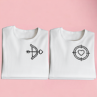 "Лук і ціль" набір парних футболок для закоханих