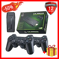 Игровая приставка M8 Mini Game Stick 10000 игр 4K/HDMI/64 Gb + 2 беспроводных джойстика, Консоль для телевизор