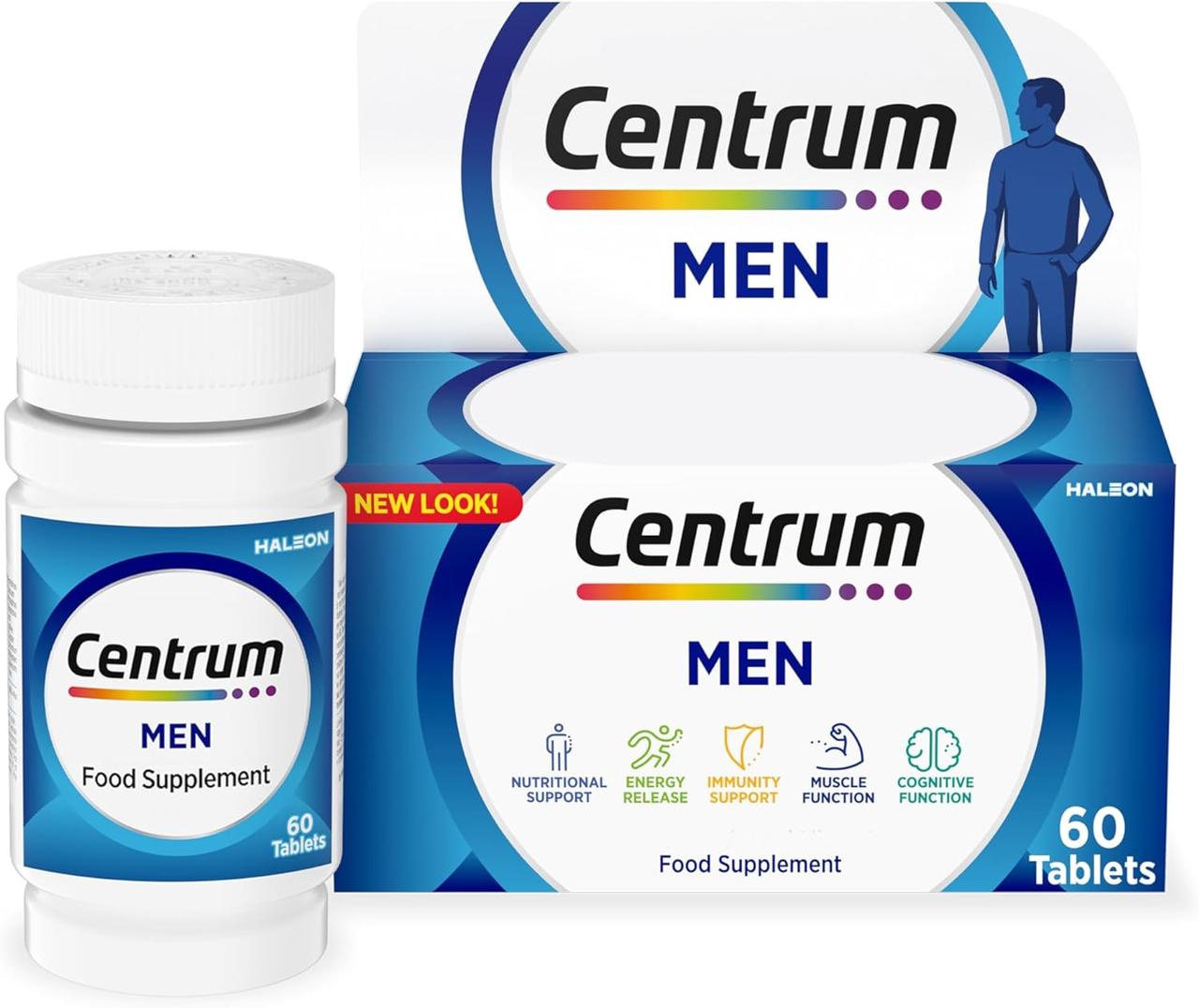 Мультивітамінний комплекс для чоловіків Centrum Men Multivitamins and Minerals (60 таблеток на 60 днів)