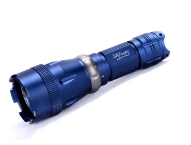 Підводний водонепроникний протиударний ліхтар Police 8766-L2 для дайвінгу металевий ліхтарик ручний