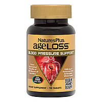 Поддержка кровяного давления, Ageloss Blood Pressure, Natures Plus, 90 таблеток