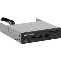 Зчитувач флешкарт Chieftec 3.5" 2xUSB3.2/2xType-C/1xPD3.0/1xQC3.0 USB (CRD-908H)