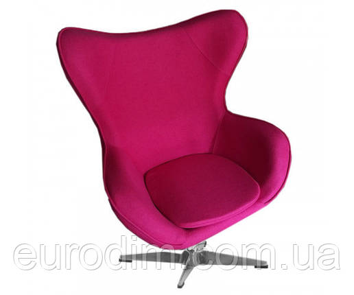 Крісло Егг тканина рожева, фото 2