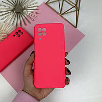 Силиконовый чехол на Samsung A22 4G Hot pink (38)