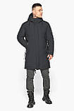Зимова чоловіча міцна курточка колір графіт модель 63914, фото 3
