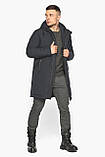 Зимова чоловіча міцна курточка колір графіт модель 63914, фото 4