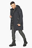 Зимова чоловіча міцна курточка колір графіт модель 63914, фото 5