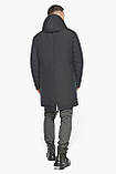 Зимова чоловіча міцна курточка колір графіт модель 63914, фото 7