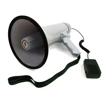 Акумуляторний гучномовець із можливістю регулювання гучності MEGAPHONE HW 20B Рупор ручний 30 Вт