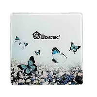 Весы электронные напольные Domotec MS-2019 180 кг стекло butterflies