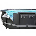Великий каркасний басейн Intex 26334 Ultra XTR (610Х122 см) з фільтр-насосом, сходами, підстилкою та тентом, фото 7