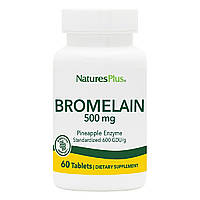 Бромелайн 500 мг, Natures Plus, 60 таблеток