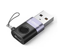 Адаптер-переходник Orico USB 2.0 - Type-C OTG 22.5W 480 Мбит/с Black (ORICO-WAC-BK-BP)