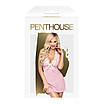 Сорочка з коміром халтером і стрингами Penthouse — Sweet&Spicy Rose M/L, фото 4