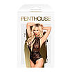 Боді з глибоким декольте та високими трусиками Penthouse - Toxic Powder Black M/L, фото 3