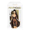 Бебі-дол з ажурним бралетом і асиметричним подолом Penthouse — Naughty Doll Black M/L, фото 4